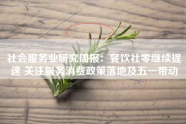 社会服务业研究周报：餐饮社零继续提速 关注服务消费政策落地及五一带动