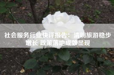 社会服务行业快评报告：清明旅游稳步增长 政策落地成效显现