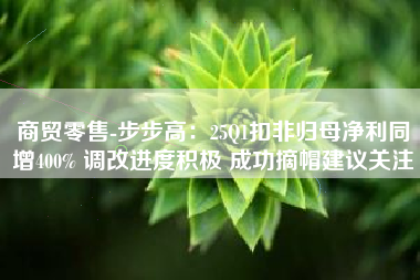 商贸零售-步步高：25Q1扣非归母净利同增400% 调改进度积极 成功摘帽建议关注