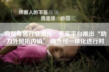 商贸零售行业周报：多家平台推出“助力外贸拓内销” 内外贸一体化进行时