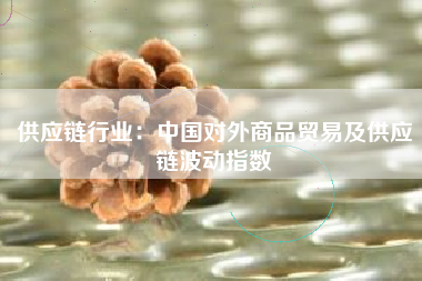 供应链行业：中国对外商品贸易及供应链波动指数