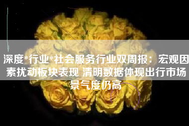 深度*行业*社会服务行业双周报：宏观因素扰动板块表现 清明数据体现出行市场景气度仍高