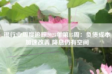 银行业周度追踪2025年第15周：负债成本加速改善 降息仍有空间