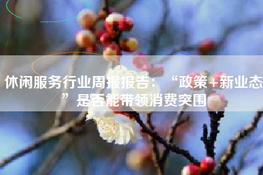 休闲服务行业周报报告：“政策+新业态”是否能带领消费突围