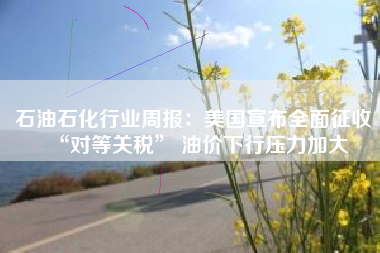 石油石化行业周报：美国宣布全面征收“对等关税” 油价下行压力加大