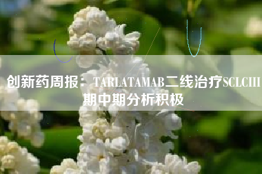 创新药周报：TARLATAMAB二线治疗SCLCIII期中期分析积极