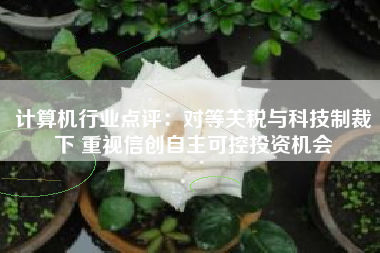 计算机行业点评：对等关税与科技制裁下 重视信创自主可控投资机会