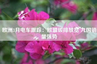欧洲3月电车跟踪：欧盟碳排放宽 九国销量强势