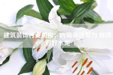 建筑装饰行业周报：内需亟待发力 继续看好水泥