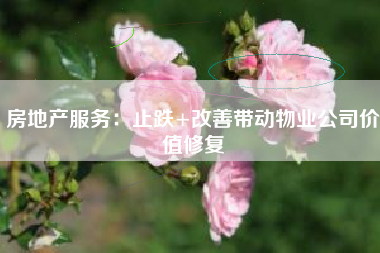 房地产服务：止跌+改善带动物业公司价值修复