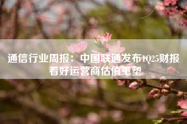通信行业周报：中国联通发布1Q25财报 看好运营商估值重塑