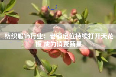 纺织服饰行业：老铺定位持续打开天花板 成为消费新星