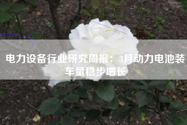 电力设备行业研究周报：3月动力电池装车量稳步增长