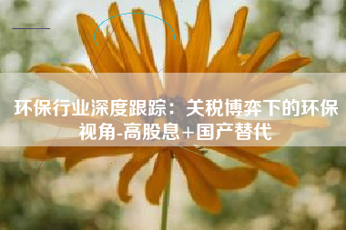 环保行业深度跟踪：关税博弈下的环保视角-高股息+国产替代
