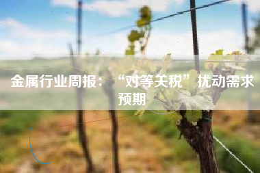 金属行业周报：“对等关税”扰动需求预期