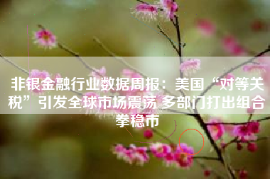 非银金融行业数据周报：美国“对等关税”引发全球市场震荡 多部门打出组合拳稳市