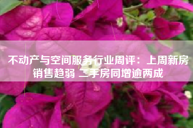 不动产与空间服务行业周评：上周新房销售趋弱 二手房同增逾两成