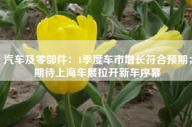 汽车及零部件：1季度车市增长符合预期；期待上海车展拉开新车序幕