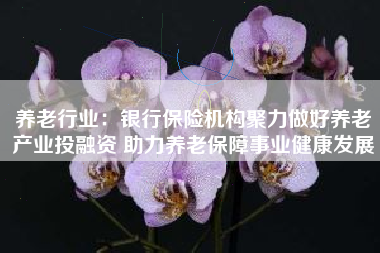 养老行业：银行保险机构聚力做好养老产业投融资 助力养老保障事业健康发展