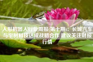 人形机器人行业周报(第十期)：长城汽车与宇树科技达成战略合作 建议关注财报行情