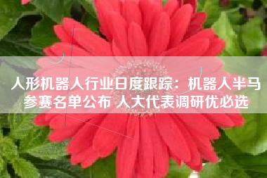 人形机器人行业日度跟踪：机器人半马参赛名单公布 人大代表调研优必选