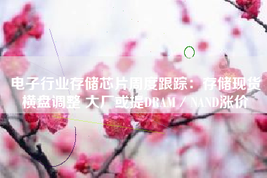 电子行业存储芯片周度跟踪：存储现货横盘调整 大厂或提DRAM／NAND涨价