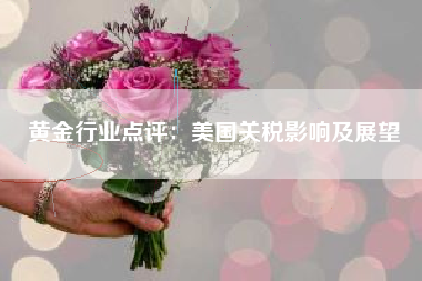 黄金行业点评：美国关税影响及展望