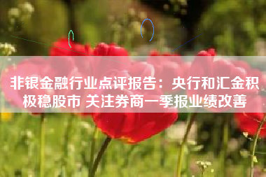 非银金融行业点评报告：央行和汇金积极稳股市 关注券商一季报业绩改善