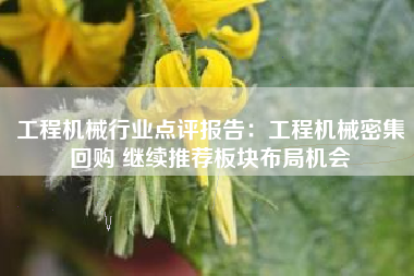 工程机械行业点评报告：工程机械密集回购 继续推荐板块布局机会