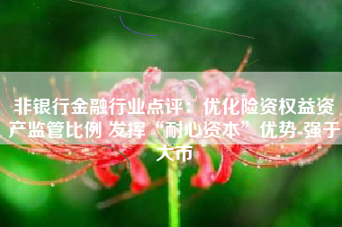 非银行金融行业点评：优化险资权益资产监管比例 发挥“耐心资本”优势-强于大市