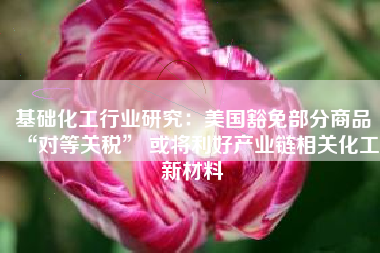 基础化工行业研究：美国豁免部分商品“对等关税” 或将利好产业链相关化工新材料