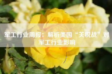 军工行业周报：解析美国“关税战”对军工行业影响