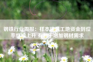 钢铁行业周报：样本建筑工地资金到位率继续上升 有利于增加钢材需求