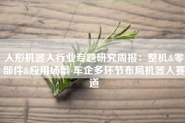 人形机器人行业专题研究周报：整机&零部件&应用场景 车企多环节布局机器人赛道