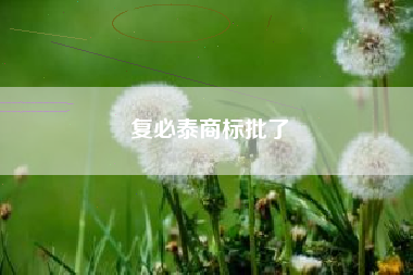 复必泰商标批了