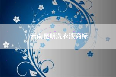 云南昆明洗衣液商标