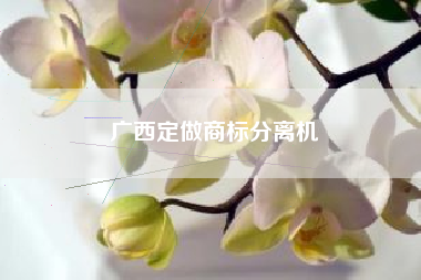 广西定做商标分离机
