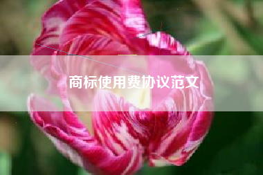 商标使用费协议范文