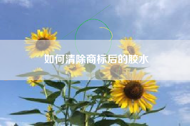 如何清除商标后的胶水