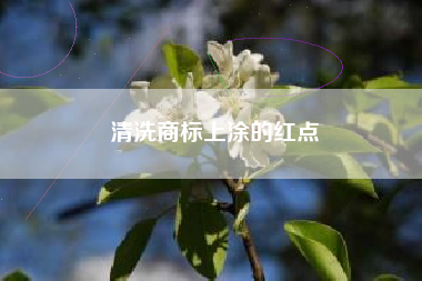 清洗商标上涂的红点