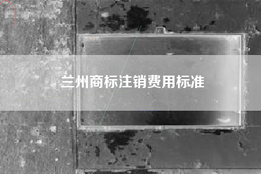 兰州商标注销费用标准