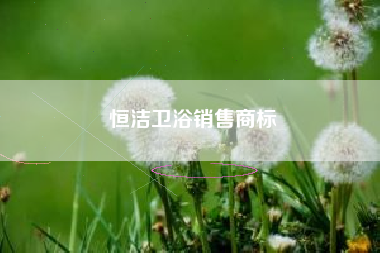 恒洁卫浴销售商标