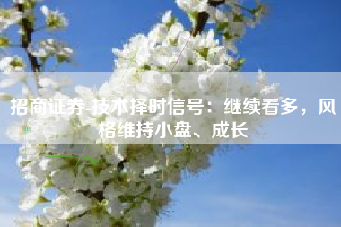 招商证券-技术择时信号：继续看多，风格维持小盘、成长