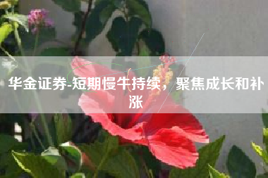 华金证券-短期慢牛持续，聚焦成长和补涨