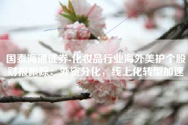 国泰海通证券-化妆品行业海外美护个股财报跟踪：外资分化，线上化转型加速