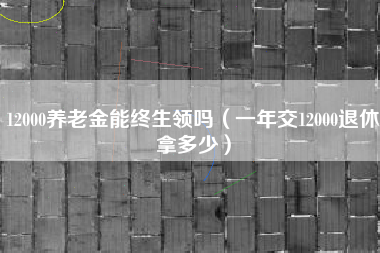 12000养老金能终生领吗（一年交12000退休拿多少）