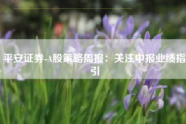 平安证券-A股策略周报：关注中报业绩指引