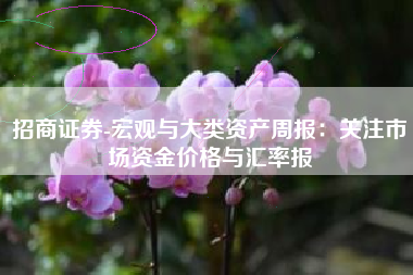 招商证券-宏观与大类资产周报：关注市场资金价格与汇率报