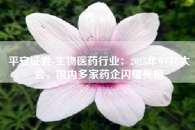 平安证券-生物医药行业：2025年WCLC大会，国内多家药企闪耀亮相
