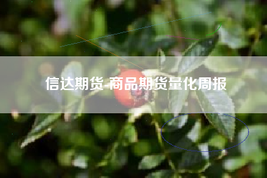 信达期货-商品期货量化周报